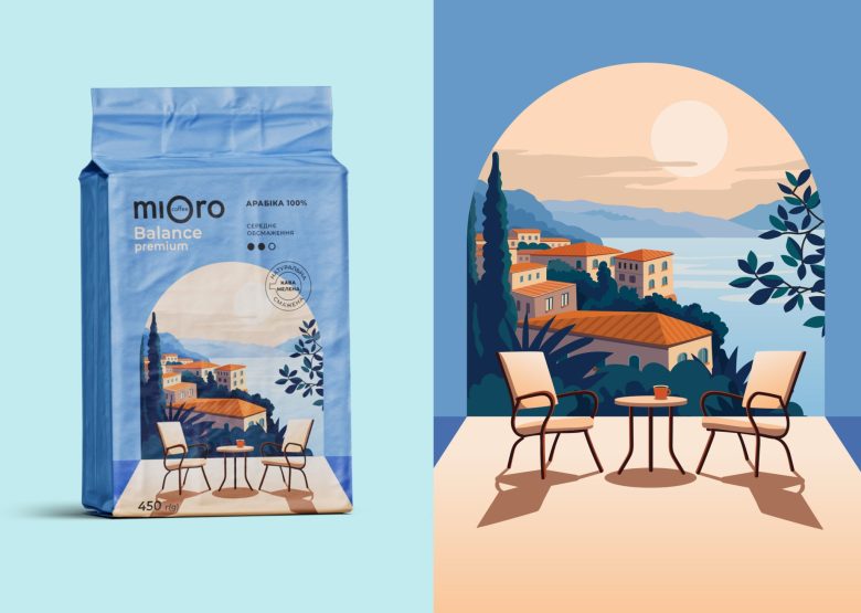 синяя пачка Mioro brand