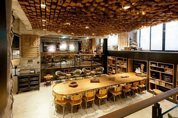 Роскошный интерьер кофе-магазина Starbucks Coffee Lab в Амстердаме