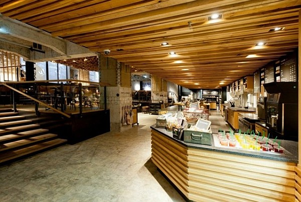 Респектабельный интерьер кофе-магазина Starbucks Coffee Lab в Амстердаме