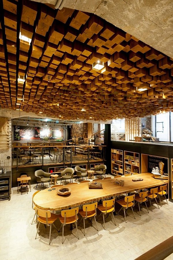 Оригинальный интерьер кофе-магазина Starbucks Coffee Lab в Амстердаме