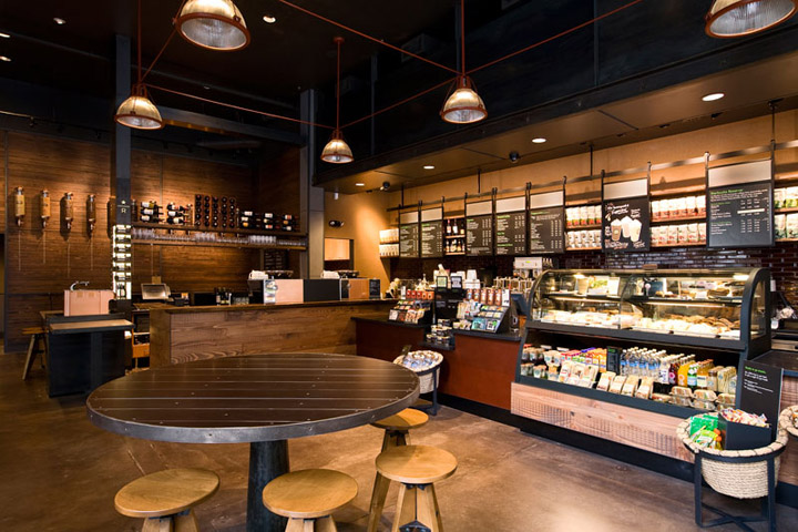 Роскошный интерьер кофейни Starbucks в Портленде