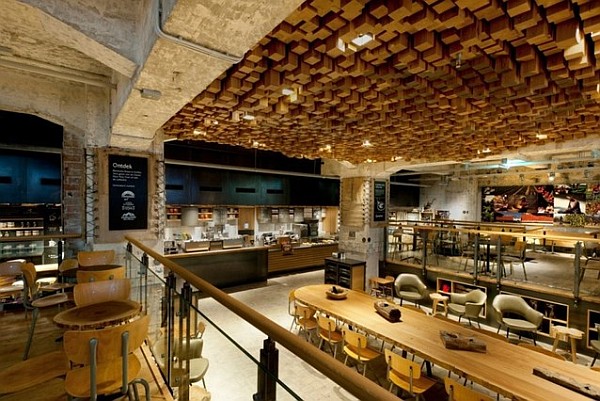 Впечатляющий интерьер магазина Starbucks Coffee Lab