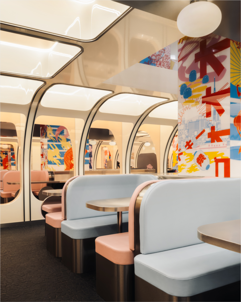 столики с диванчиками Matsuri restaurant renewal