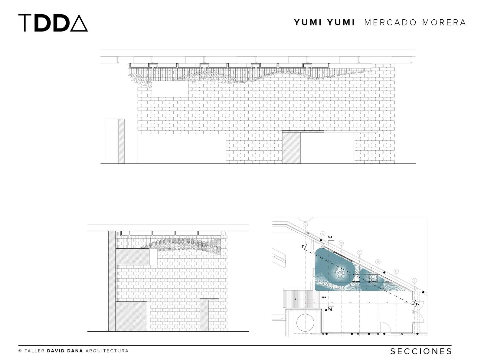 Планировка суши-бара: схема оформления стен