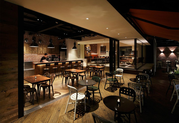 Чудесный дизайн интерьера ресторана Shared Terrace в Японии
