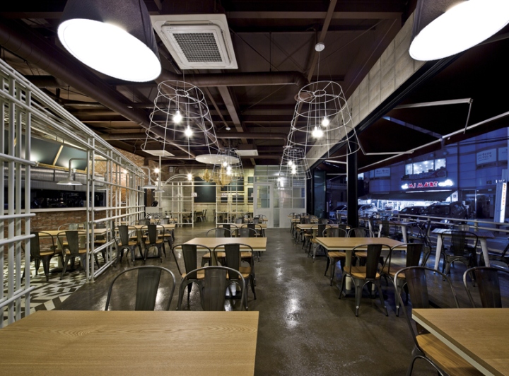 Безупречный интерьер ресторана Mallang-Mallang в Корее