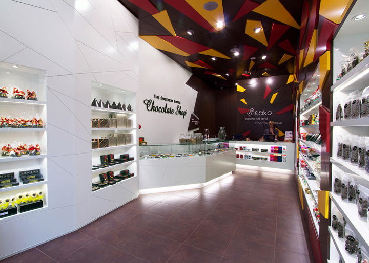 Роскошный интерьер магазина шоколада Little Chocolate Shop