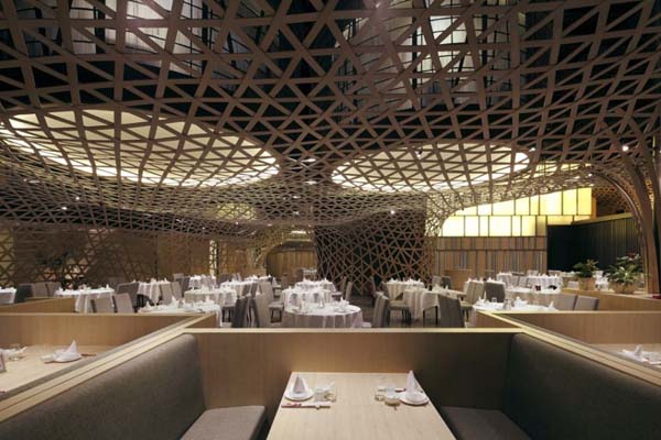 Удивительный дизайн ресторана Tang Palace в Китае