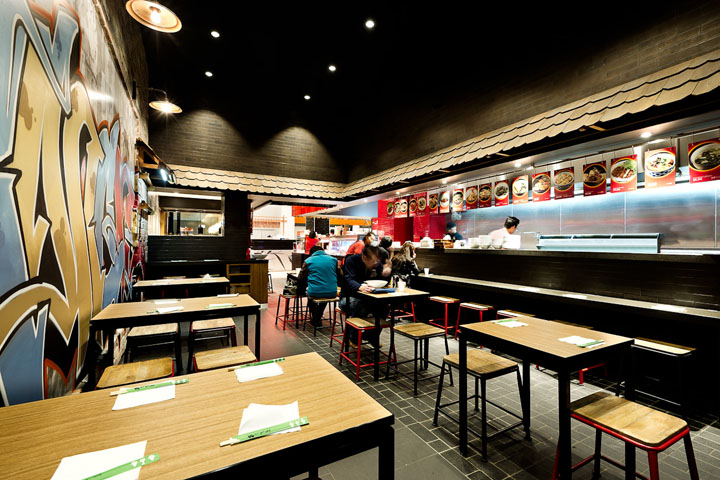 Безупречный интерьер ресторана азиатской кухни Tokyo Ramen в Сиднее
