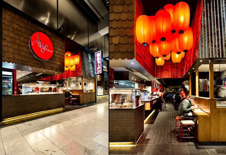 Потрясающий интерьер ресторана азиатской кухни Tokyo Ramen в Сиднее
