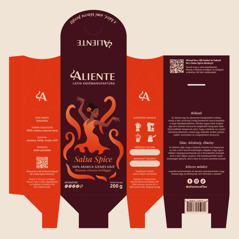 упаковка Aliente Coffee