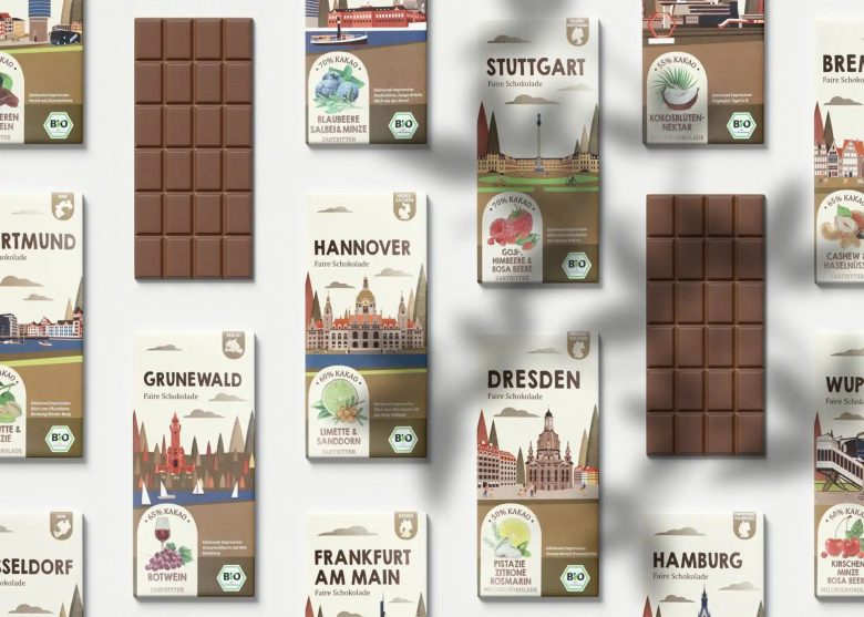 упаковки и плитки шоколада Edelmond