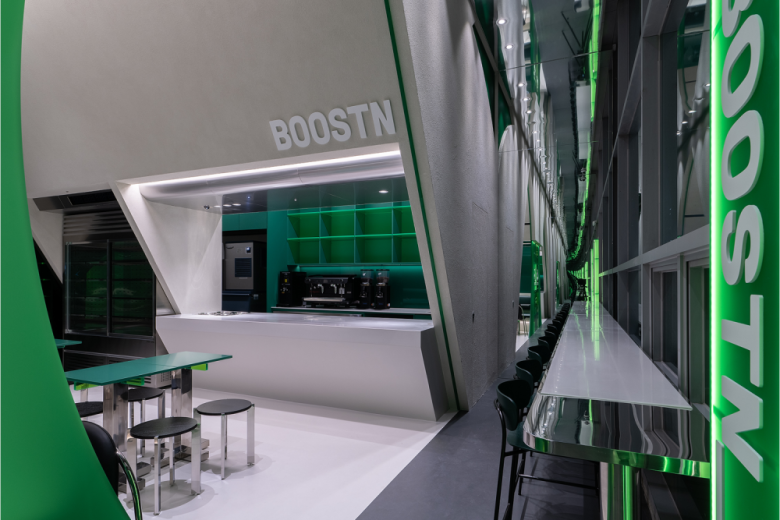 вид кафе внутри BOOSTN café