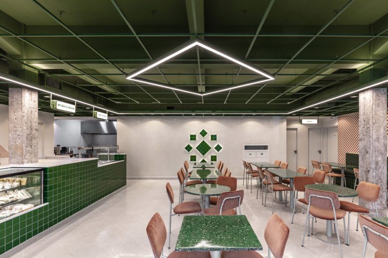 вид от окна на весь зал Diletto Pastas – Barrio Chino