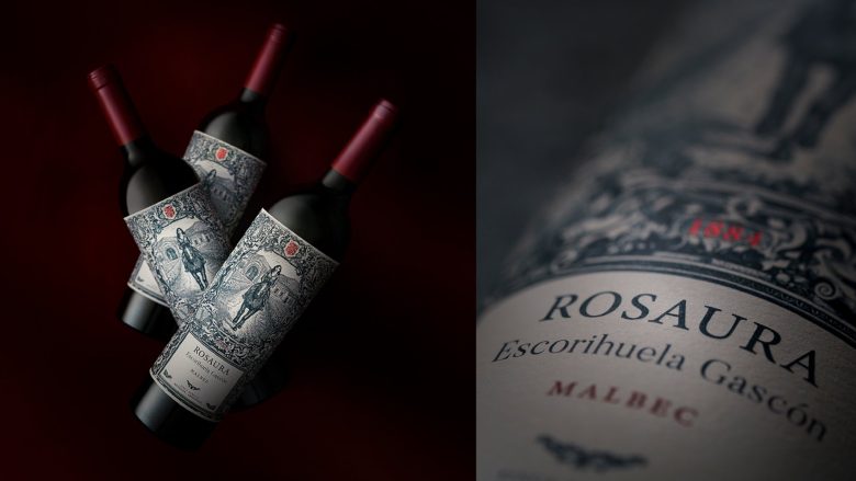 вино и этикетка Rosaura Malbec