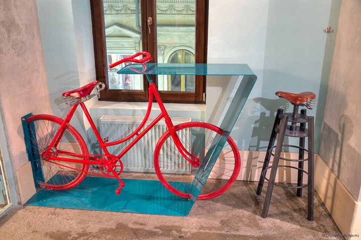 Потрясающий интерьер бара Vintage Bicycle Bar