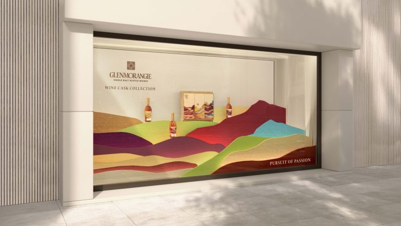 витрина магазина Glenmorangie whisky collection