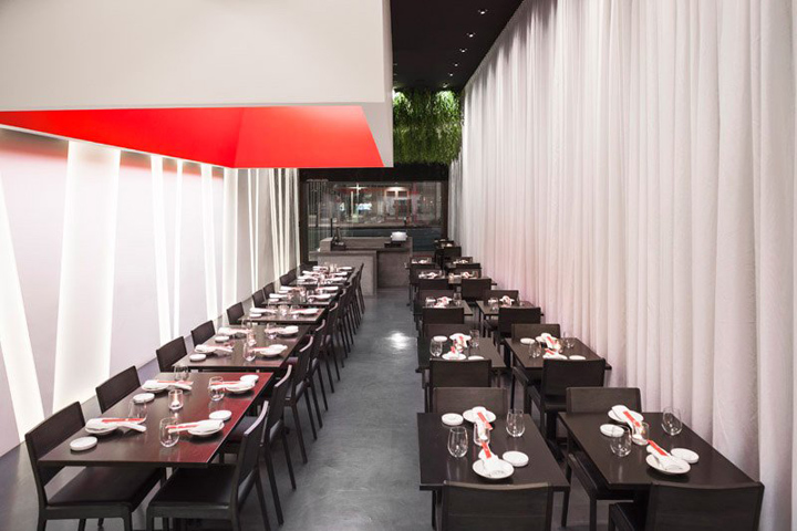 Красивый ресторан Yojisan Sushi от архитектора Dan Brunn, Калифорния
