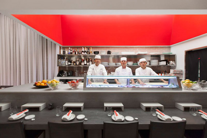 Удивительный ресторан Yojisan Sushi от архитектора Dan Brunn, Калифорния