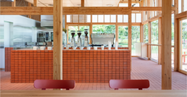 зал с барной стойкой Blue Bottle Coffee